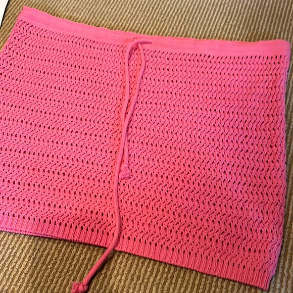 NWOT FP BEACH Brandi pink crochet mini skirt size small/medium - Picture 8 of 8